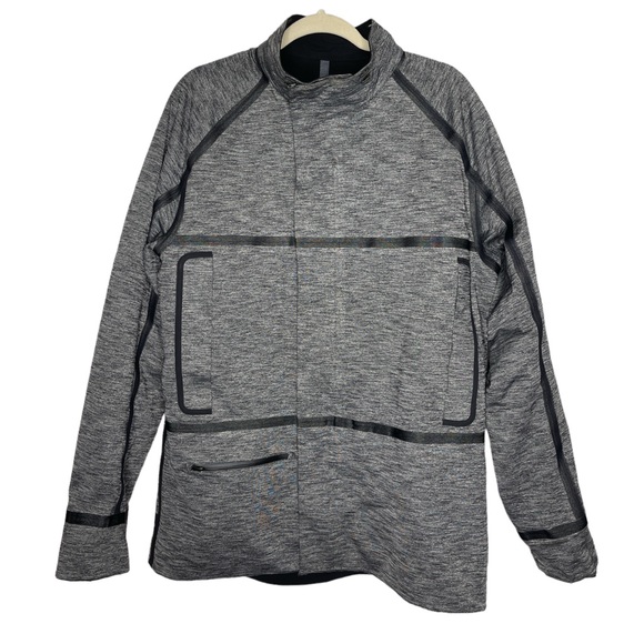 Lululemon Athletica Palindro Black/Heathered Black Mens Reversible Jacket Large - Picture 3 of 12